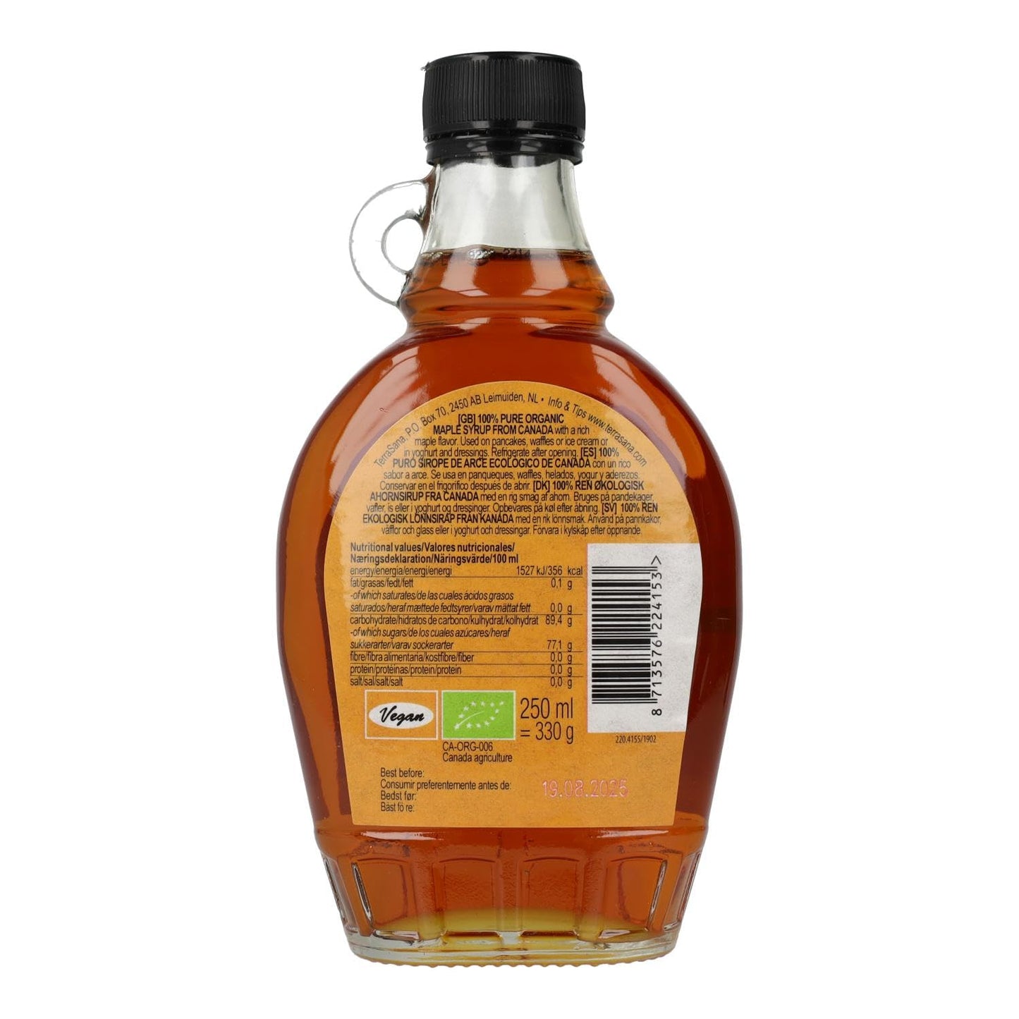 Terrasana Sirope De Arce Puro, Grado A 500 Ml 500 Ml 500 ml