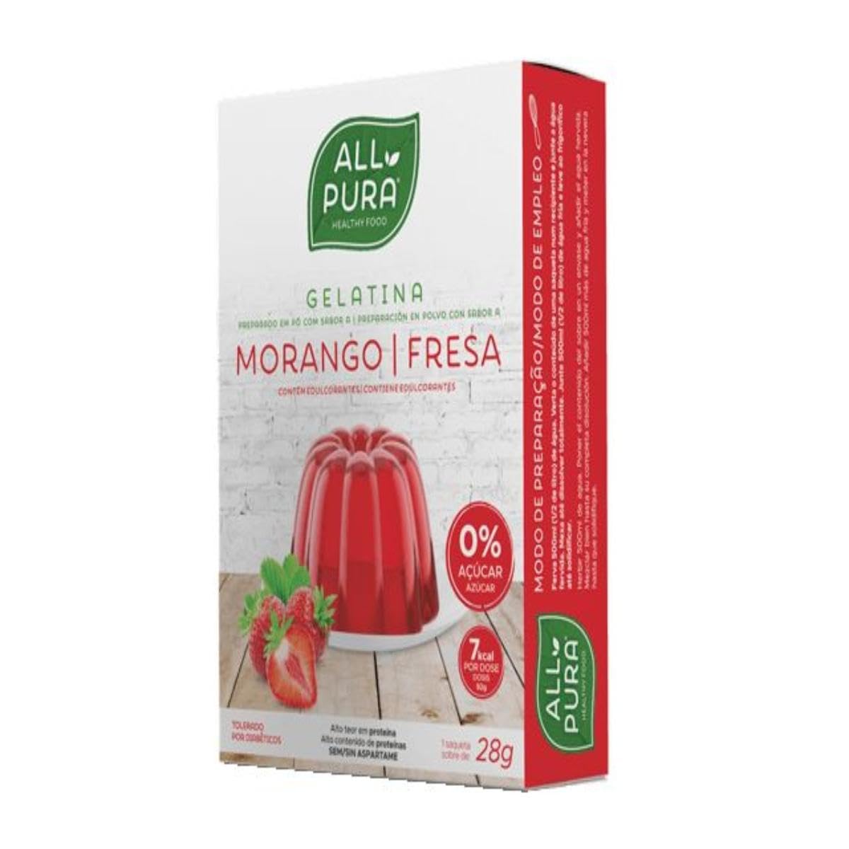 DIETMED GELATINA Fresa Zero 28 gr, Estándar, Único