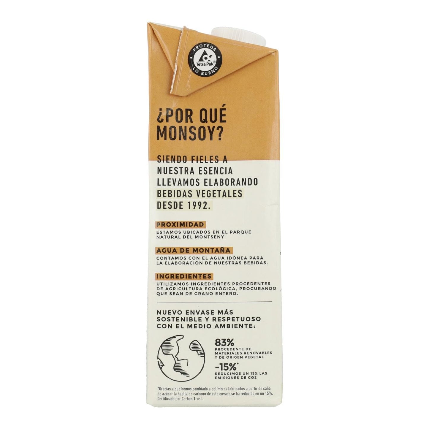 Monsoy Bebida DE Avena+ALMENDRAS Bio 1 L, Estándar, Único