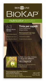 Biokap Nutricolor Tinte Rubio Dorado Oscuro 140 ml sin amoniaco