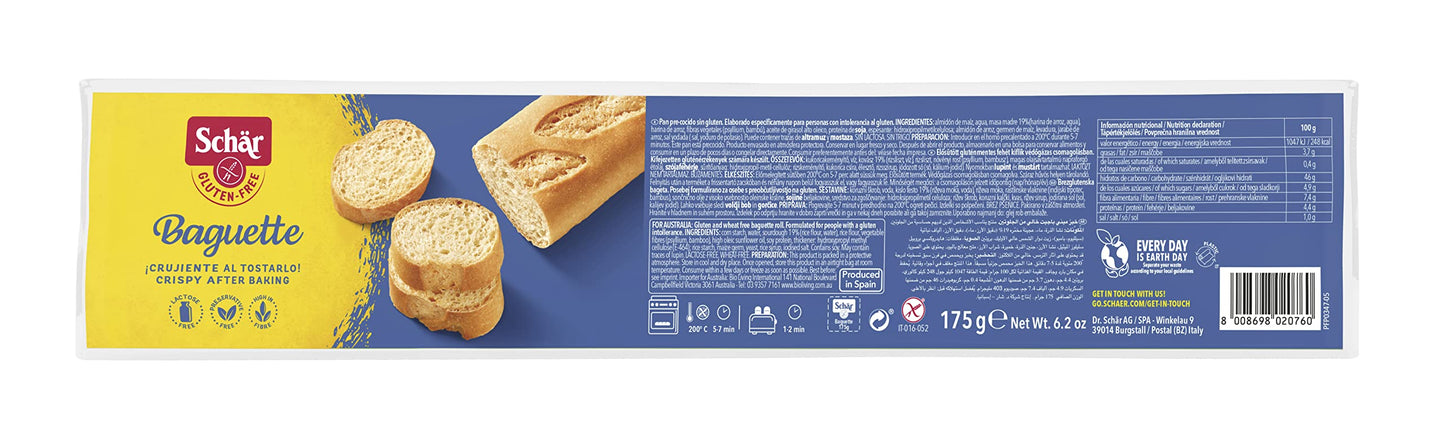 DR. SCHAR Baguette 175g, Negro, Estandar