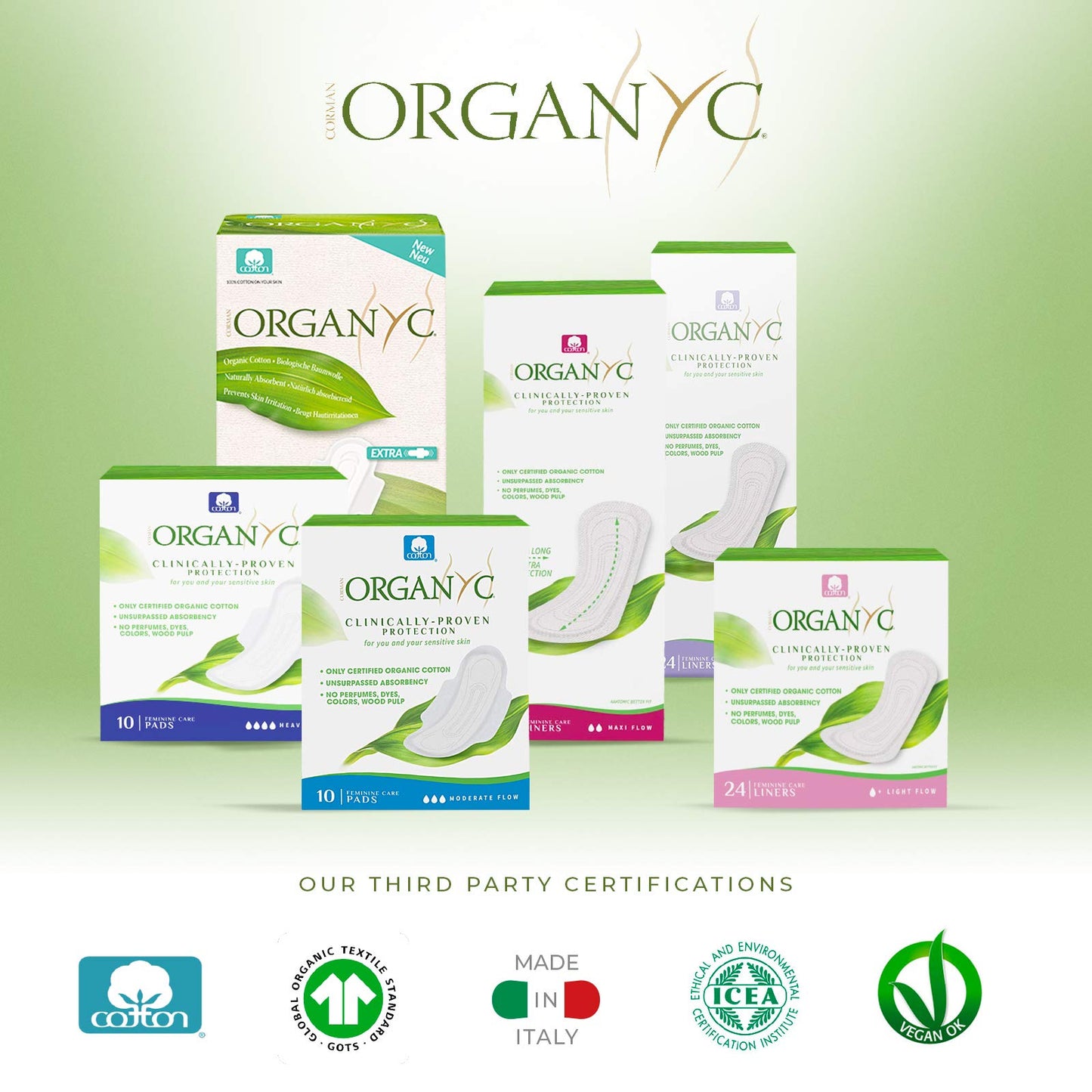 Organ(y) c, Salvaslip de Algodón Certificado