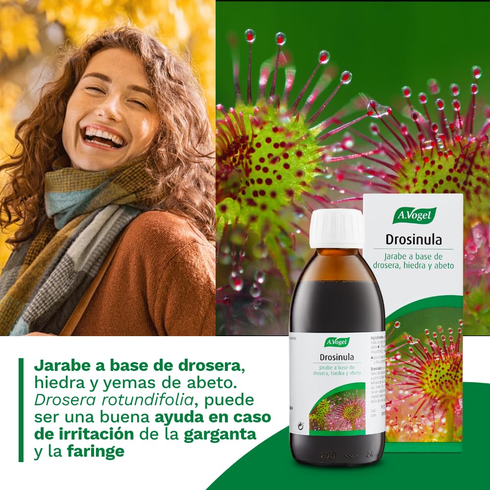 Drosinula® | Jarabe para la irritación de garganta y faringe* | 200 ml | A.Vogel, 100 mililitro, 1