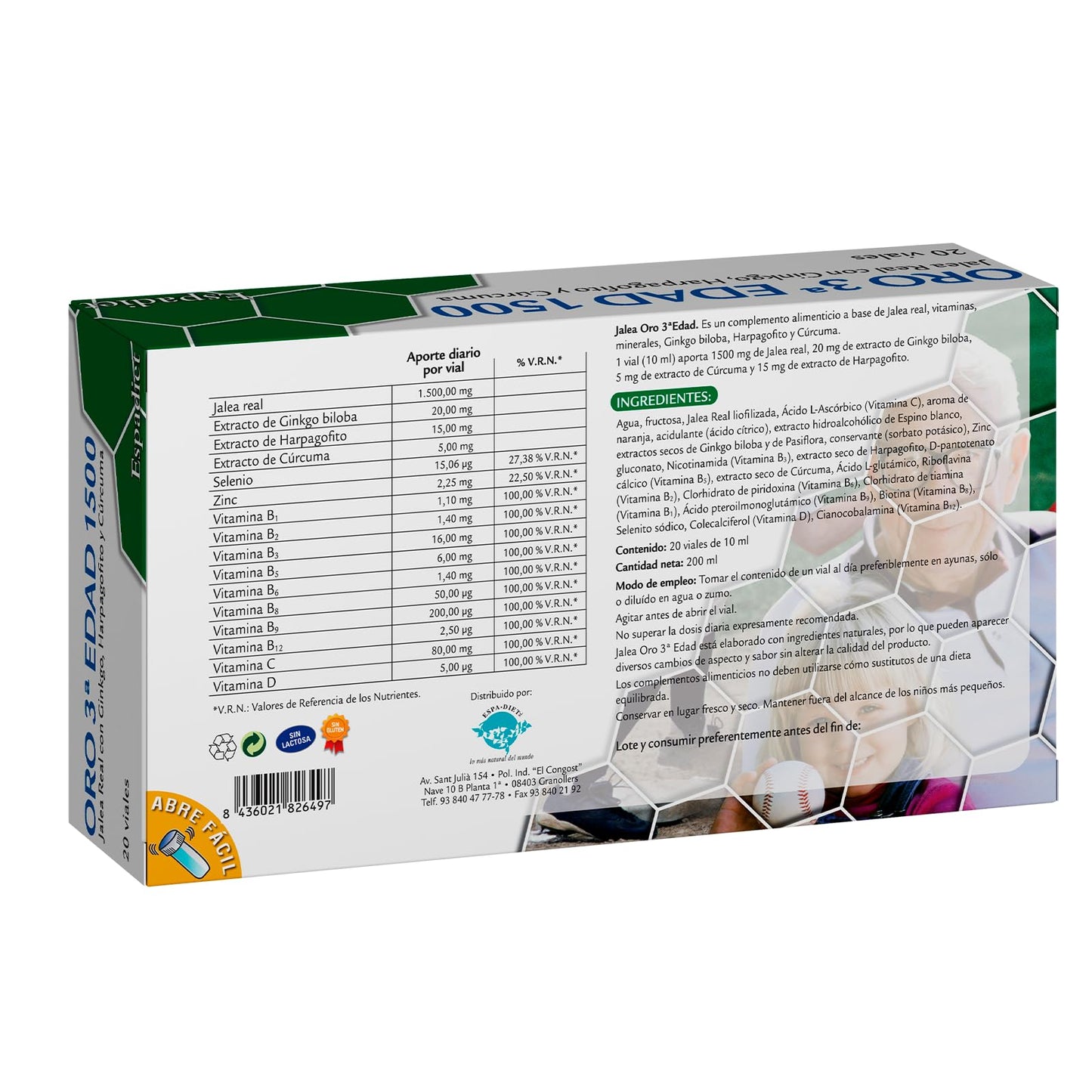 JALEA REAL TERCERA EDAD ORO 20 AMPOLLAS