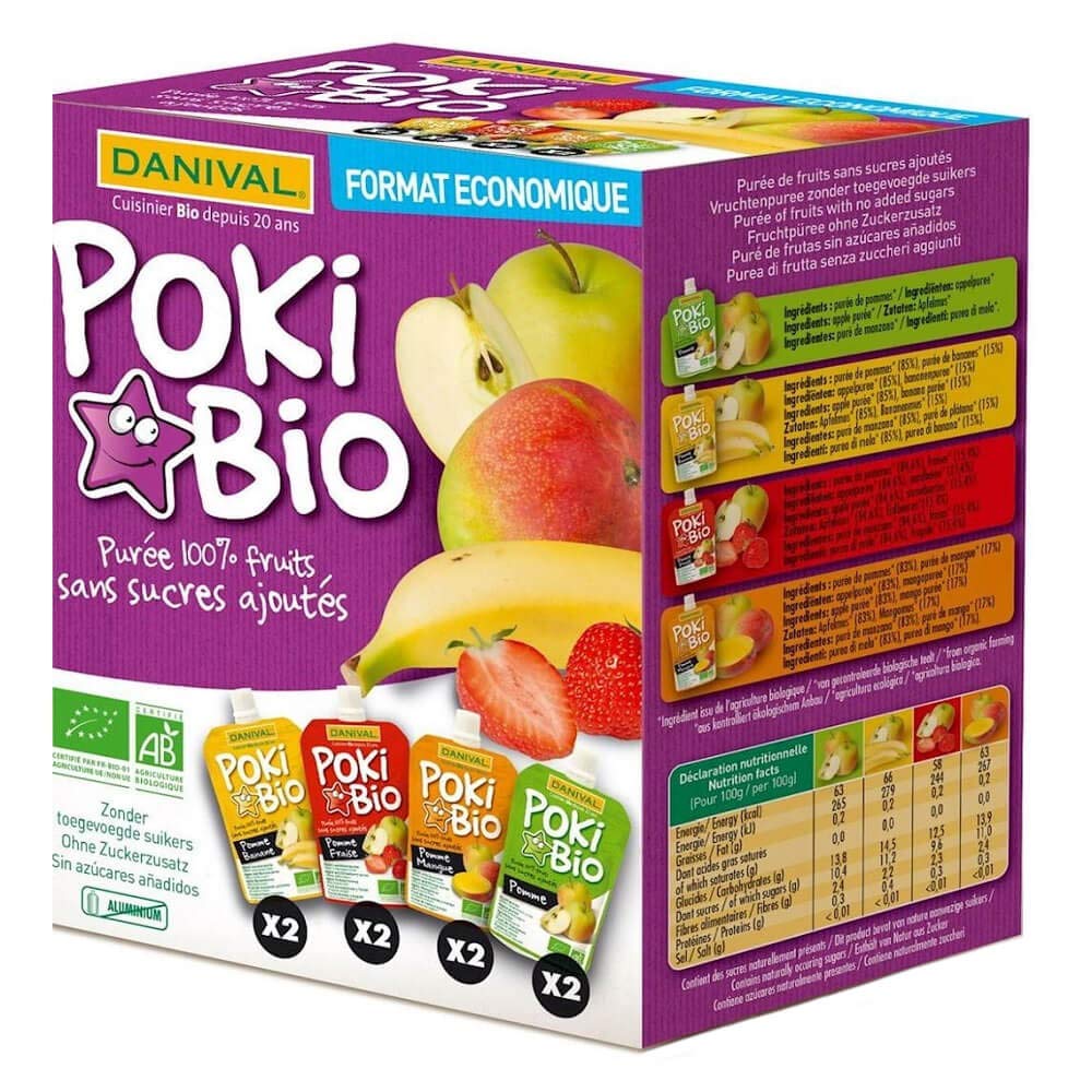 Poki BIO variados Danival 8x90 g