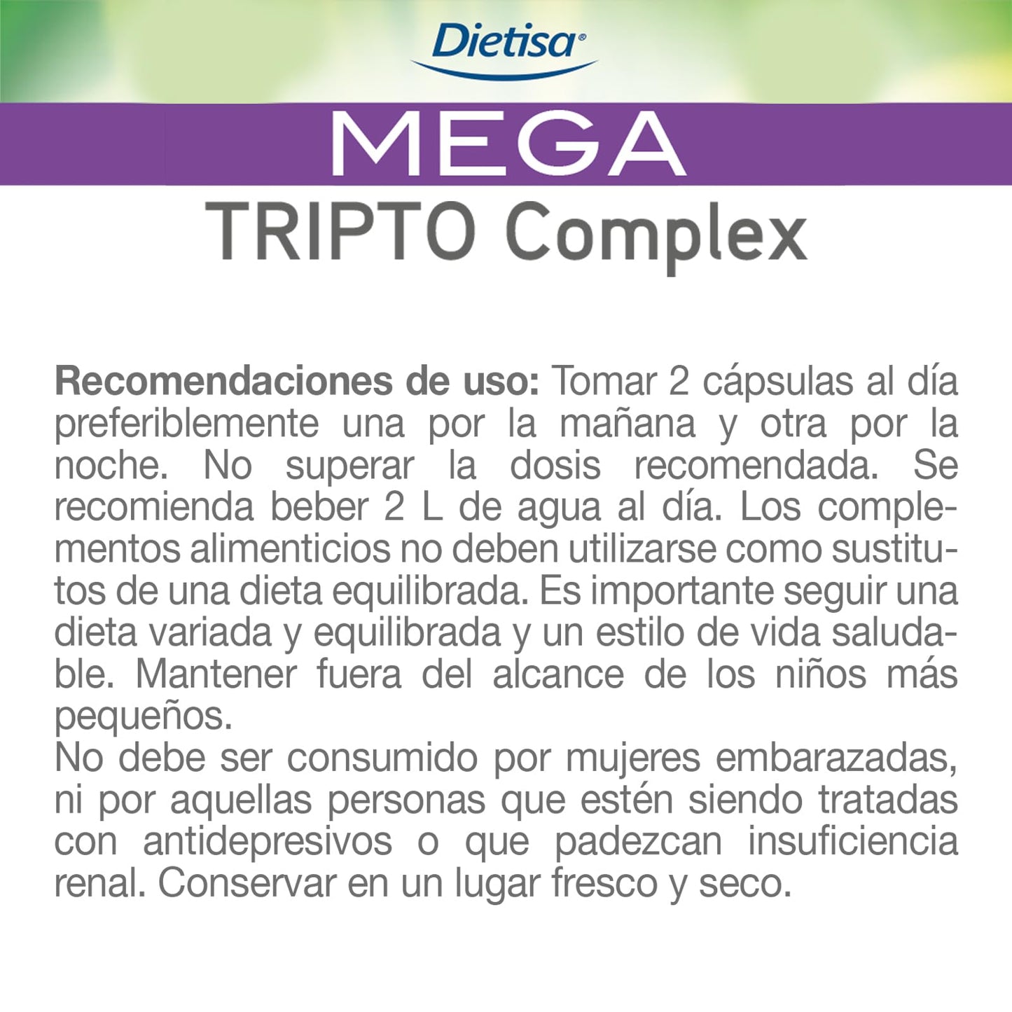 MEGA TRIPTO COMPLEX 60 Caps