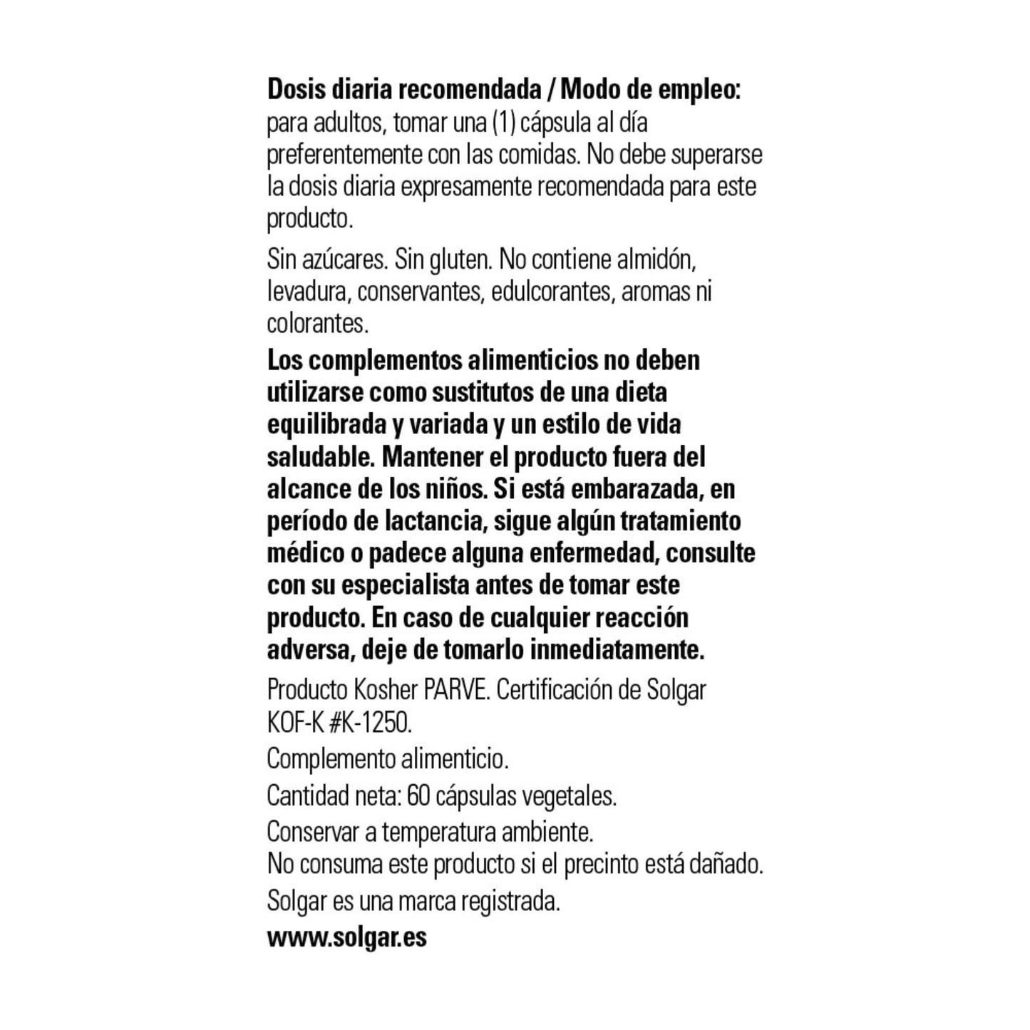 Solgar reducido l-glutathione 250 mg cápsulas vegetales