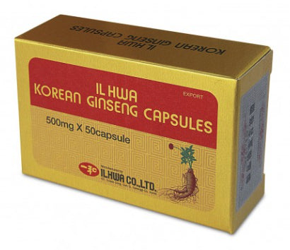 Ginseng Coreano IL HWA 50 Cápsulas de Vitalidad Premium