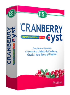 Cranberry Cyst ESI 30 comprimidos para salud urinaria y antiinflamatorio