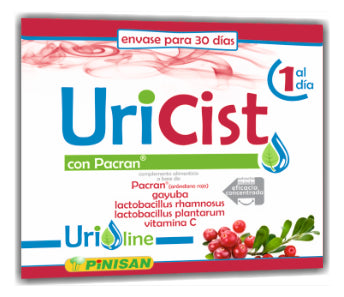 UriCist Pinisan 30 cápsulas suplemento urinario natural para salud