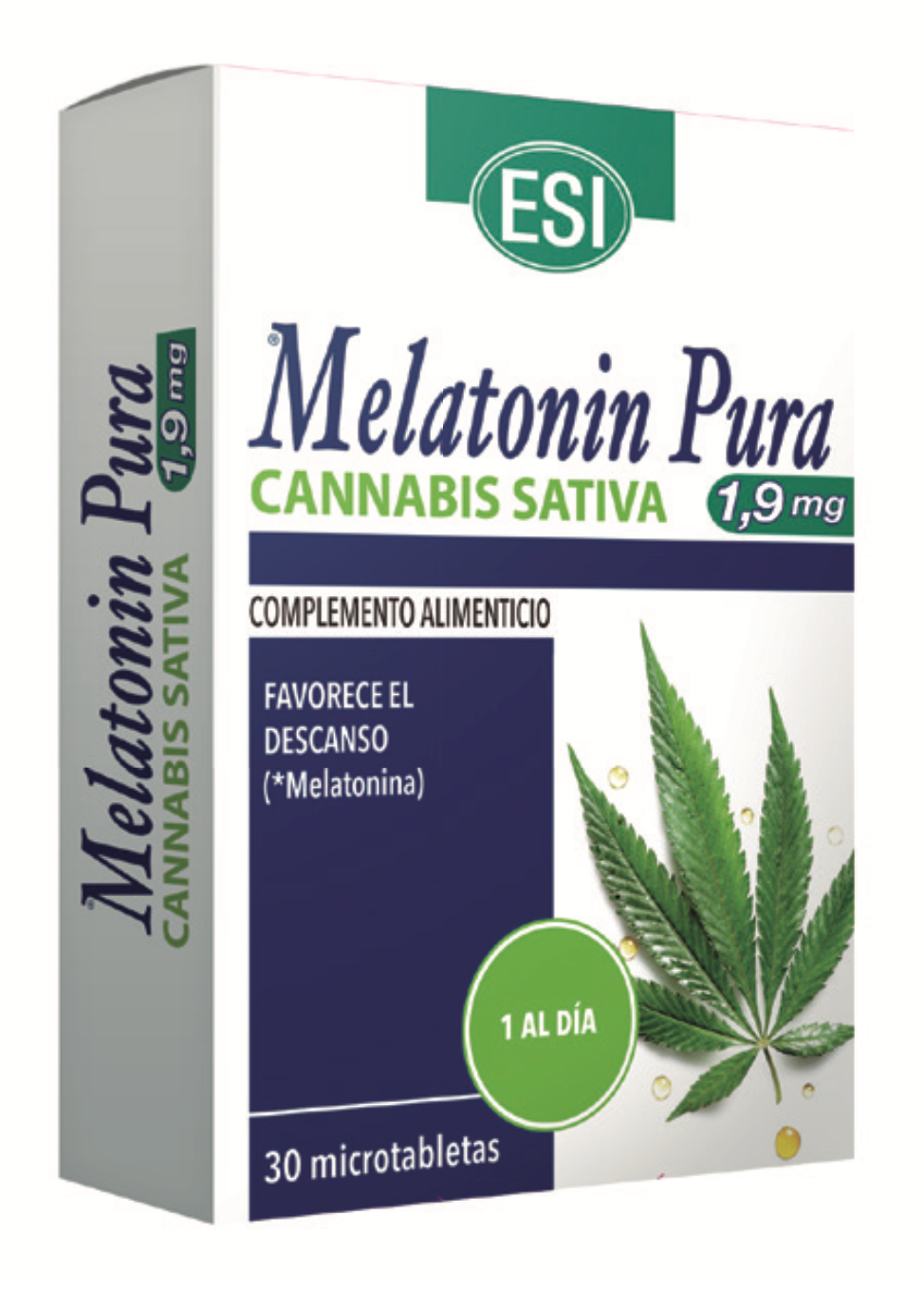 Melatonina Pura 1,9 mg con Cannabis - 30 microtabletas veganas