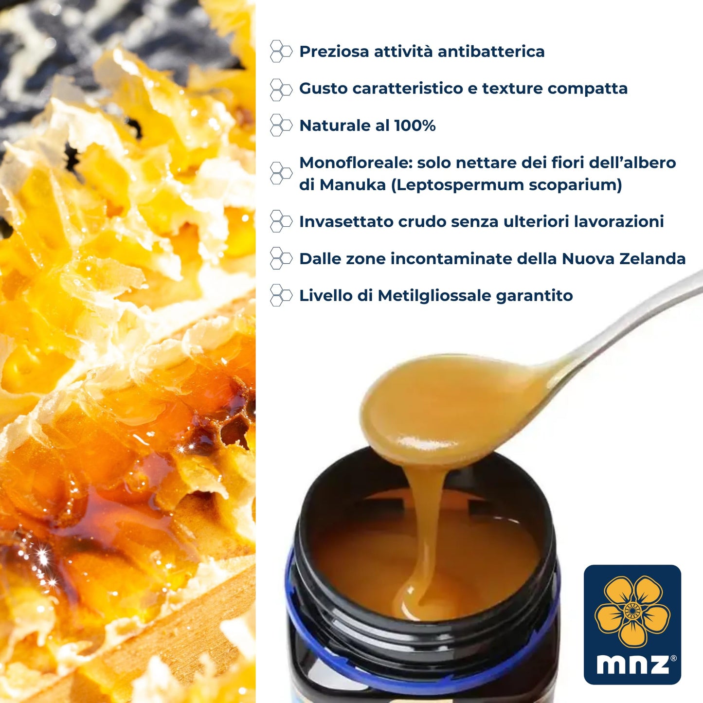 MANUKA NEW Miel DE Manuka MONOFLORAL MGO250+ 500G, Estándar, Único