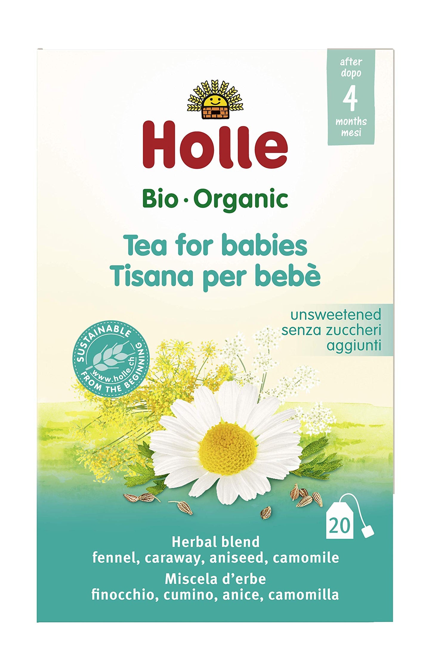 Tisana BIO baby-tee para bebè Holle, 30 g