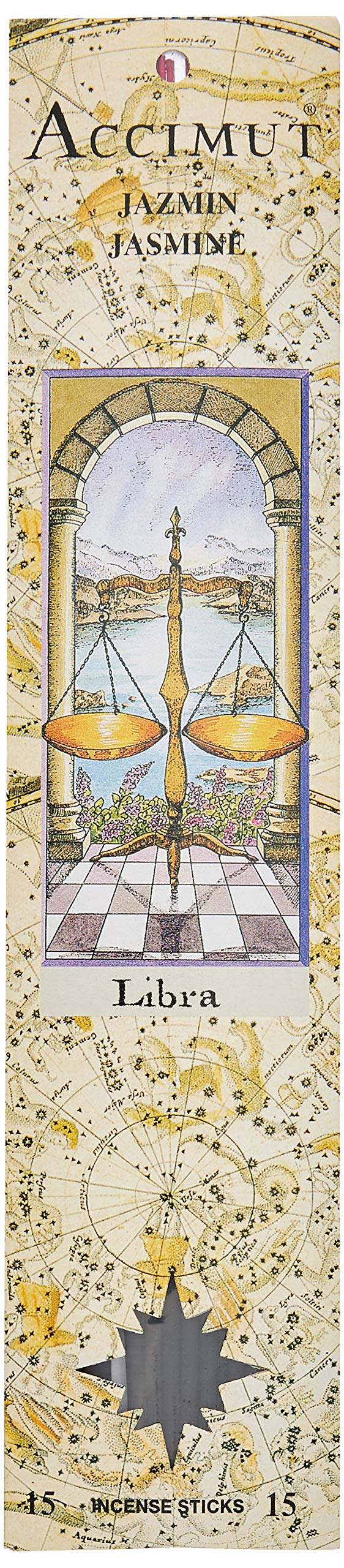 RADHE Incienso Stick ACCIMUT Libra Jazmin, Resina