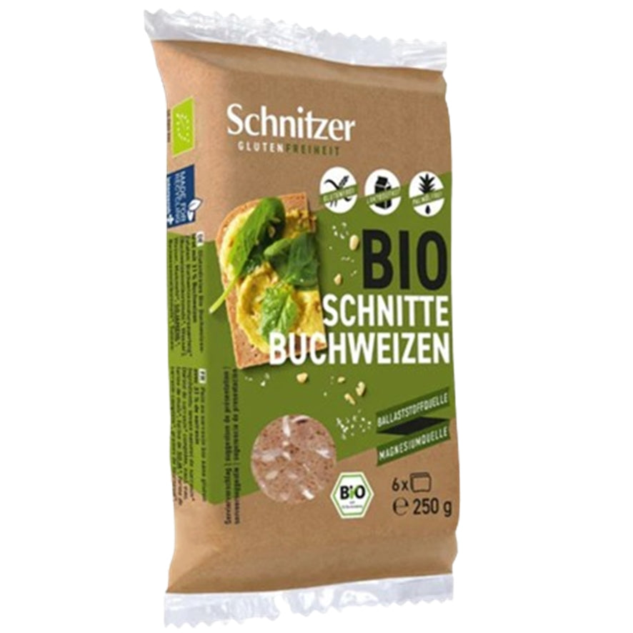 Pan Fermentado de Trigo Sarraceno SinGluten Bio 250g Schnitzer