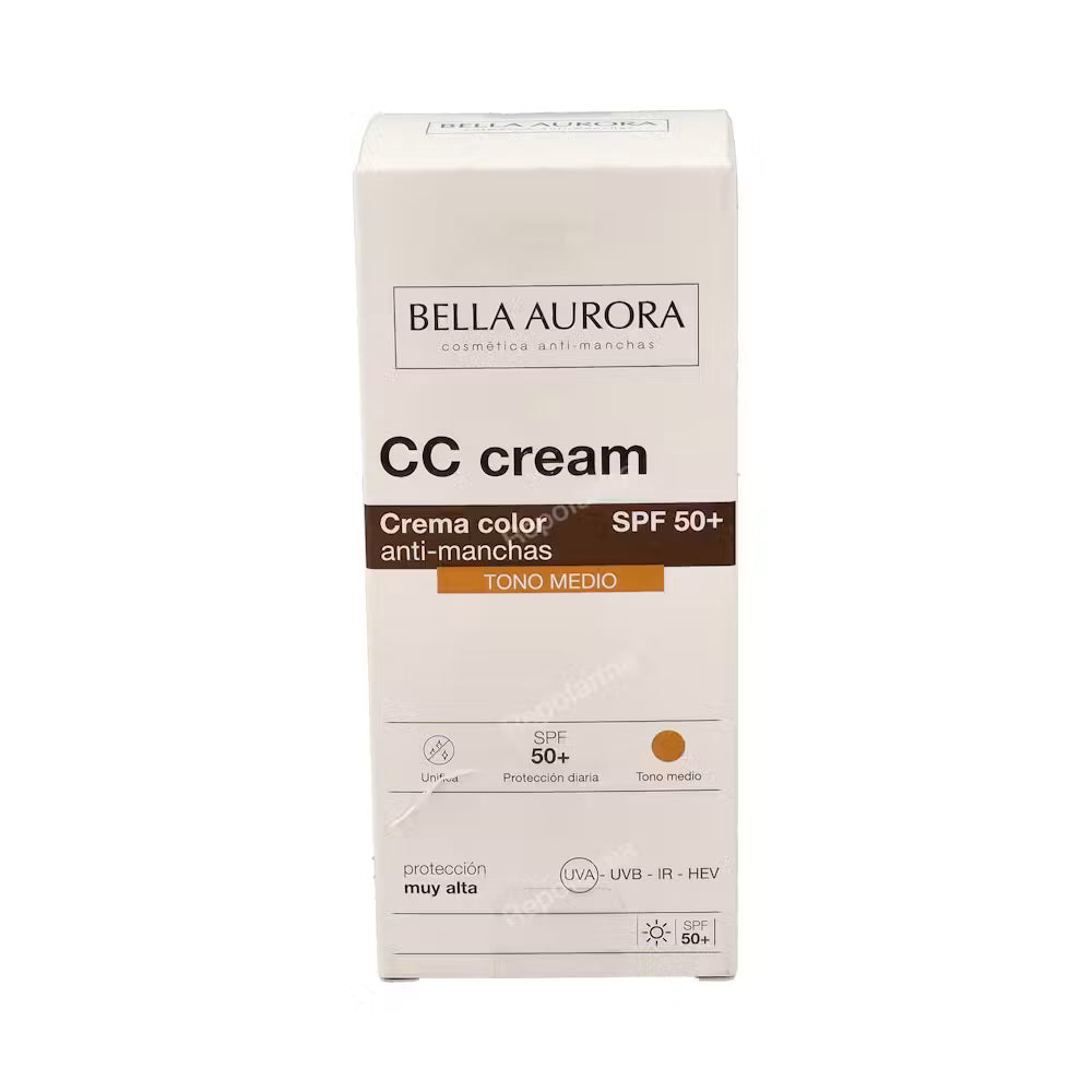 BELLA AURORA CC CREAM SPF 50+ tono medio 30ml.