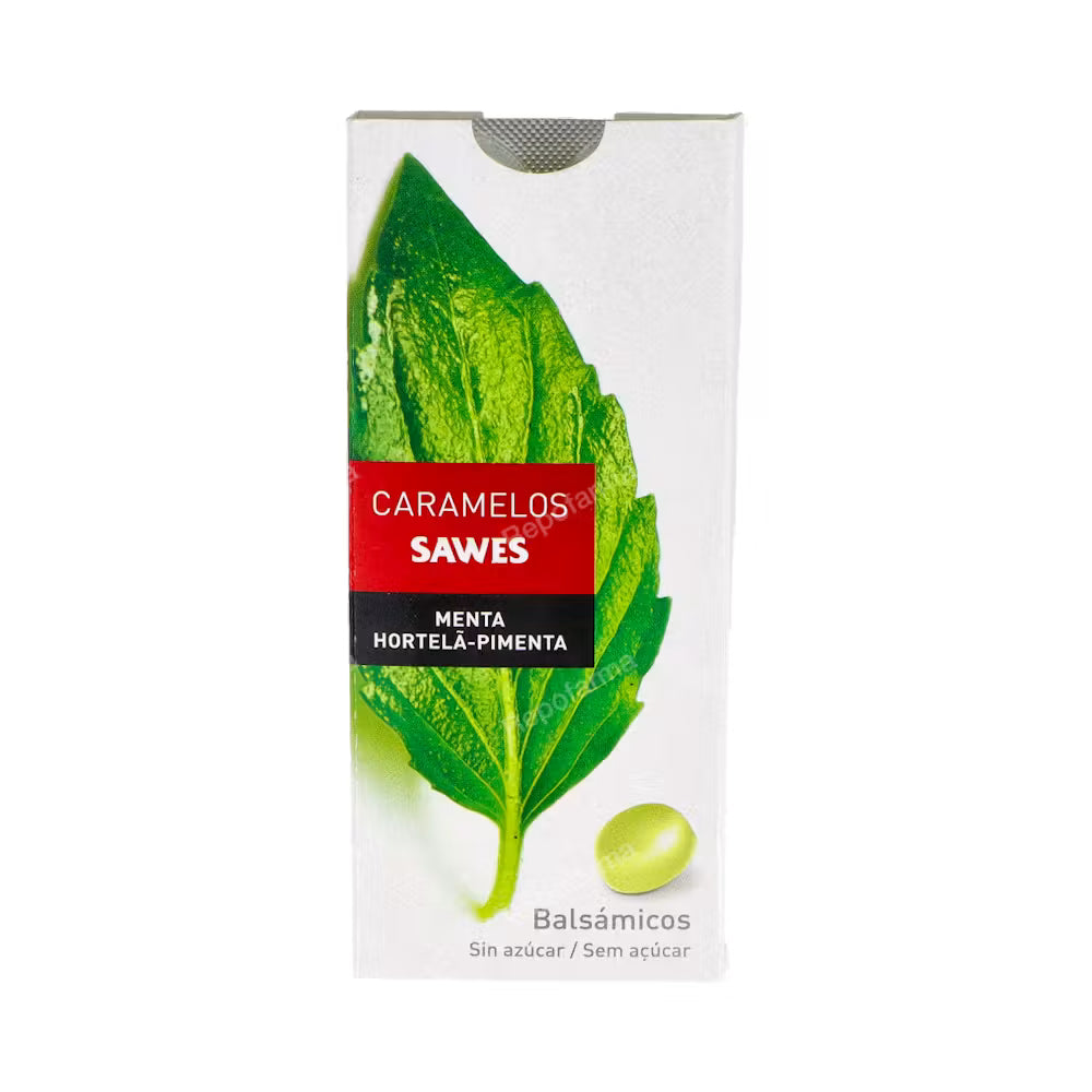 SAWES CARAMELOS BALSAMICOS S/AZUCAR menta blister 22gr