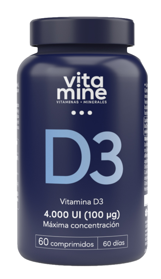 Suplemento Vitamina D3 Herbora 60 comprimidos veganos alta absorción