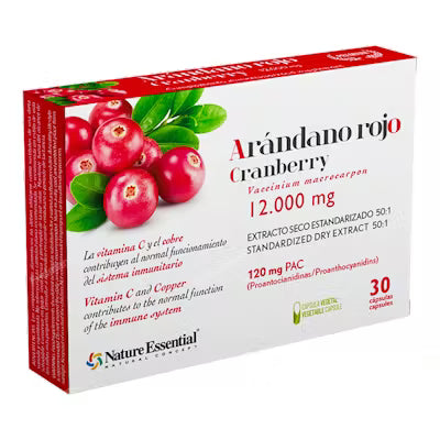 ARANDANO ROJO (ext seco 120 proantocianidas) 30cap Nature essential