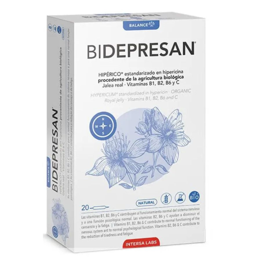 Bipole Bidepresan Estado Animico SinGluten 20 Viales x 15ml Intersa