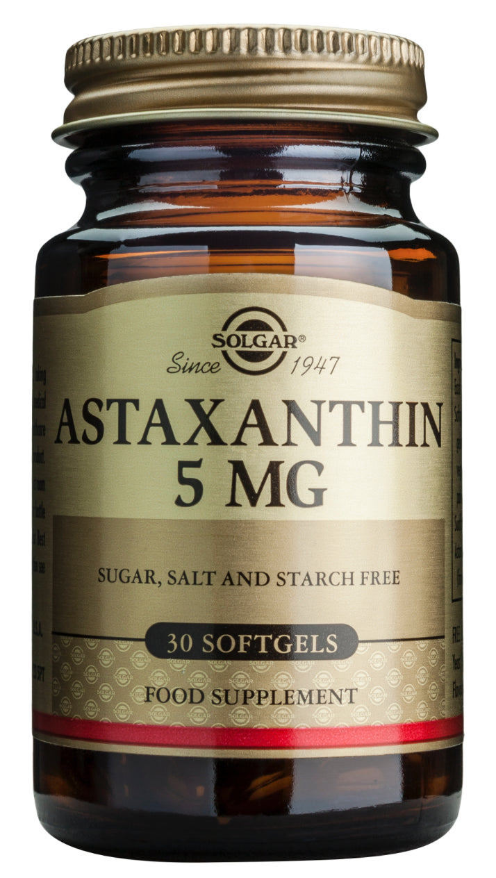 Astaxantina 5 mg Solgar – Antioxidante Premium en 30 perlas
