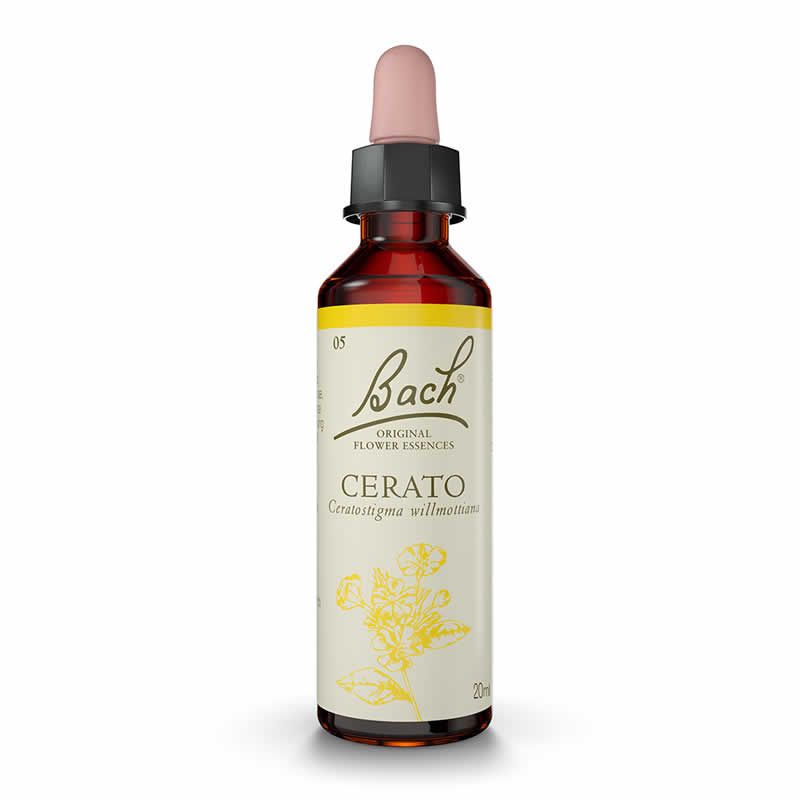 BACH FLORES DE BACH CERATO 20ml - Frasco de cristal de 20 ml con gotero