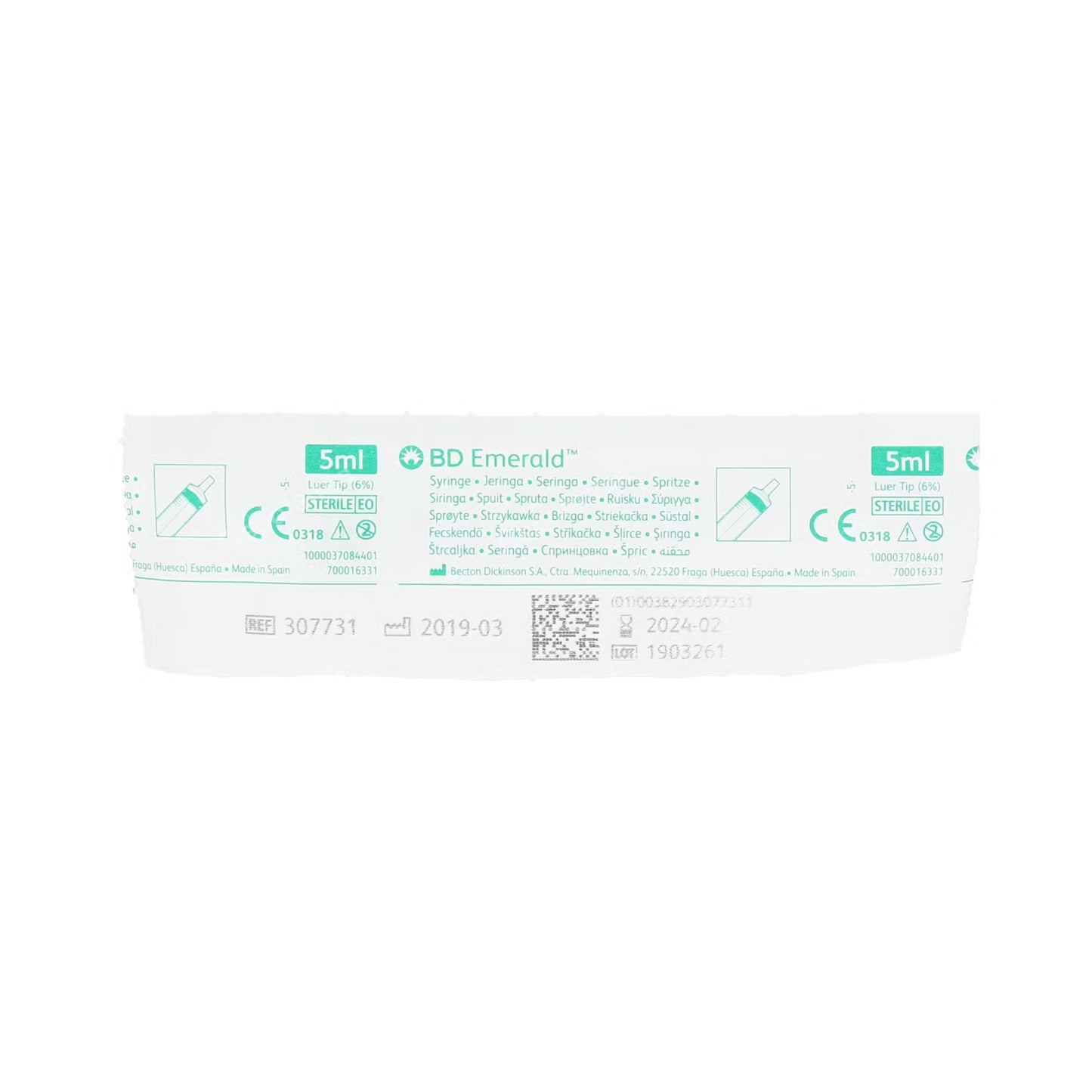 JERINGA BD 3 P EMERALD EST C-LUER-CEN 5 ML BDH307731