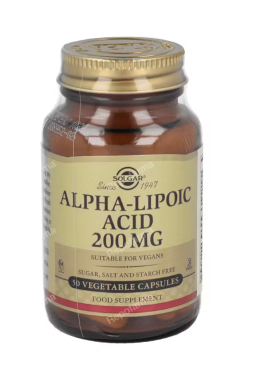 SOLGAR ACIDO ALFA LIPOICO 200mg. 50vegicaps