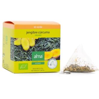 TE VERDE JENGIBRE CURCUMA infusion 15 piramides