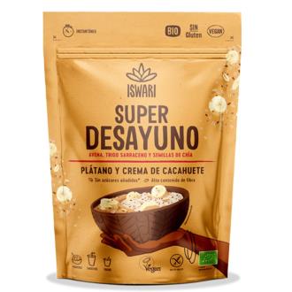 SUPER DESAYUNO platano y crema cacahuete 360gr. BIO SG VEGAN