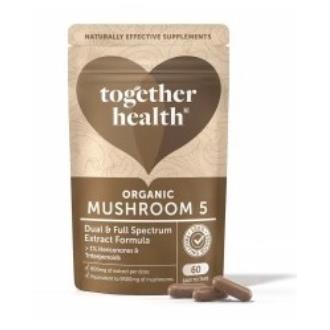 COMPLEJO DE 5 HONGOS ORGANICOS 60cap.