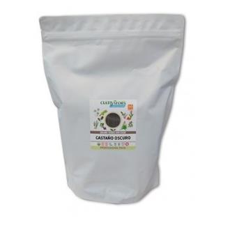 CASTAÑO OSCURO tinte organico 1000 gr.