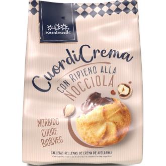 GALLETA RELLENA CREMA AVELLANAS CHOCO 200 gr BIO