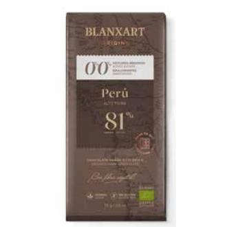 CHOCOLATE PERU 81% s/azucar s/edulcorante 75 gr ECO