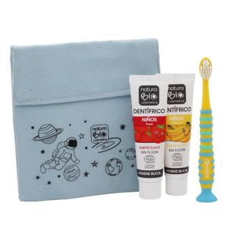 DESAYUNO HIGIENE BUCAL NIÑOS BOLSA AZUL