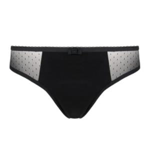 BRAGUITA MENSTRUAL ALGODON ORGANICO-BAMBU-NEGRO-S
