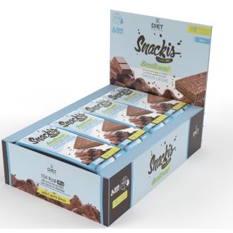 DIET PRIME SNACKIS COMPLEAT barrita maxi choco leche 12 uds