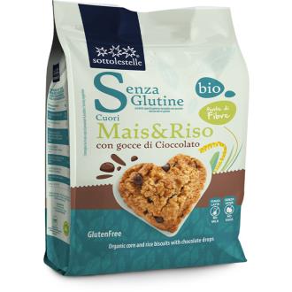 GALLETA MAIZ ARROZ CHIPS CHOCO 250gr BIO SG
