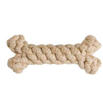 BBX MASCOTA HUESO DE ALGODON RECICLADO Y YUTE 23CM VET