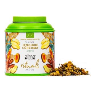 ALMA RITUAL TE VERDE JENGIBRE CURCUMA lata 100 gr ECO