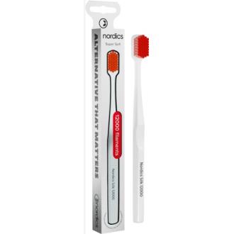 CEPILLO DENTAL SUPER SOFT SILK 12.000 BLANCO/ROJO