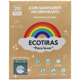 ECOTIRAS PARA LAVADORA DETERGENTE con suavizante 20hojas ECO