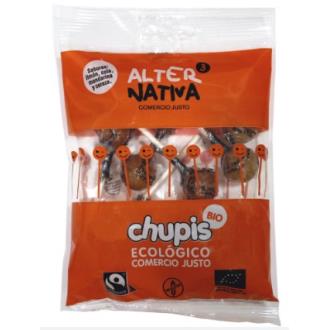 CHUPIS CARAMELOS CON PALO 8uds BIO