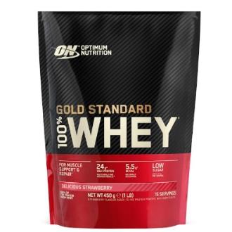 ON 100% WHEY GOLD STANDARD DELICIOUS FRESA 450GR.