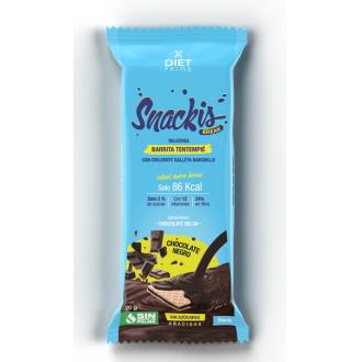 DIET PRIME SNACKIS barrita choco negro+choco negro 24 uds.