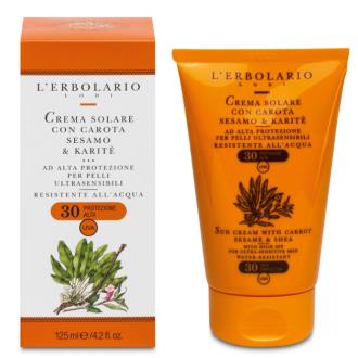 SOLAR SPF 30 zanahoria-sesamo-karite 125 ml