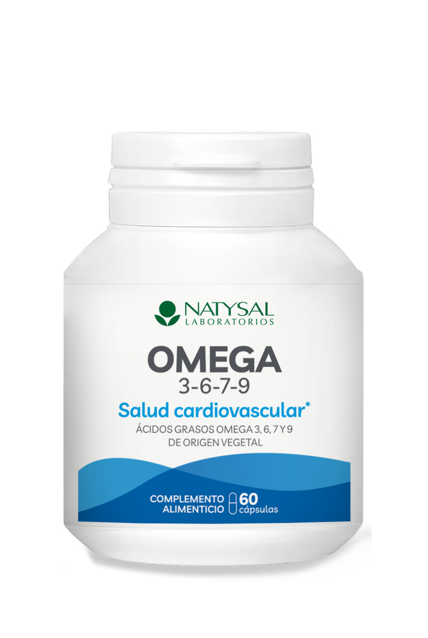 Omega 3-6-7-9 Natysal 60 Cápsulas Vegetales Energía Vital