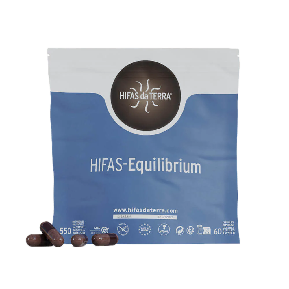 Suplemento Hifas Equilibrium 60 cápsulas, adaptógeno de hongos para mujer