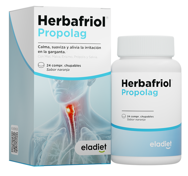 Herbafriol Propolag de Eladiet: 24 comprimidos para aliviar garganta