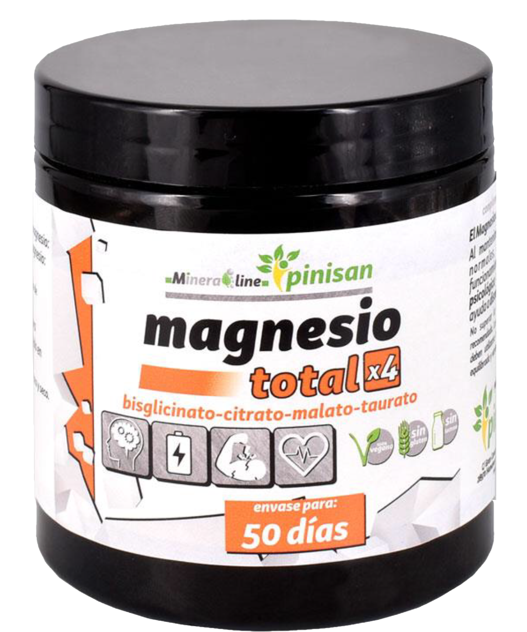 Magnesio Total x4 de Pinisan 150g Alta Absorción y Energía